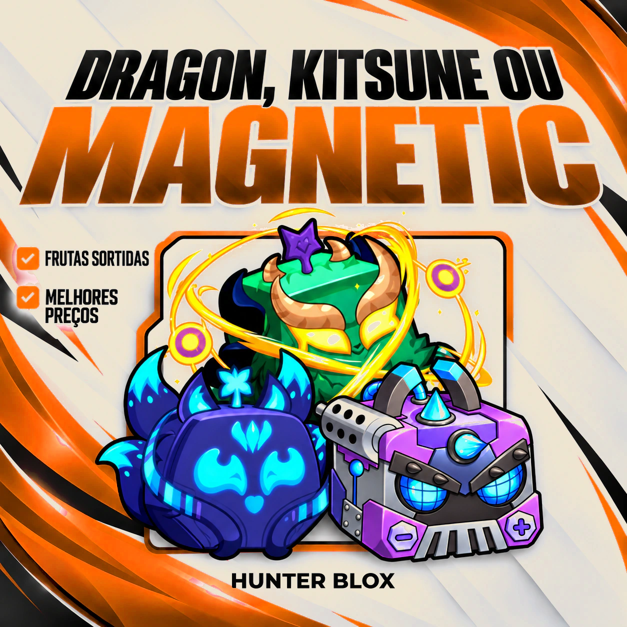 Dragon, Kitsune ou Magnetic no Inventário