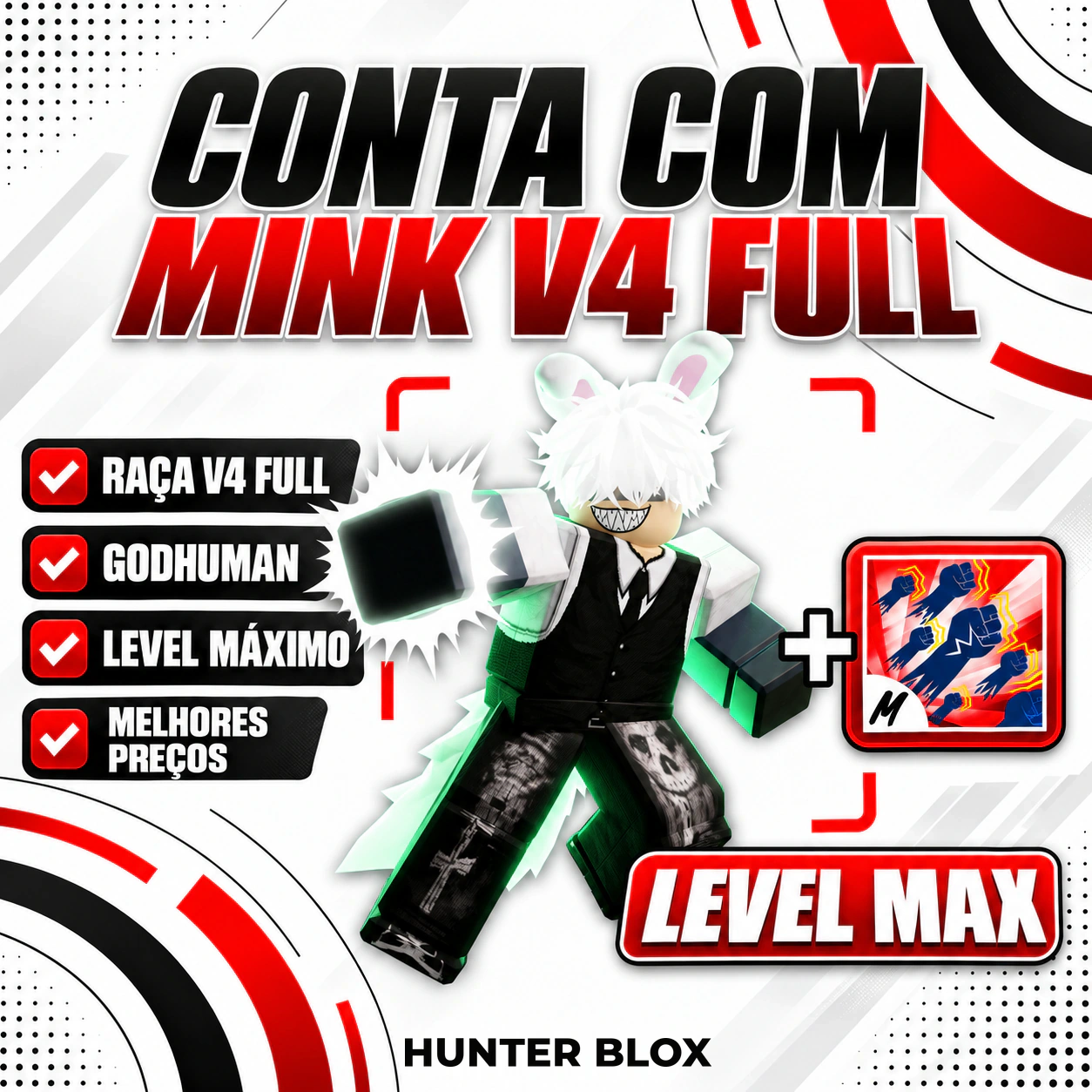Mink Full V4 + CDK + Godhuman + Level Máximo